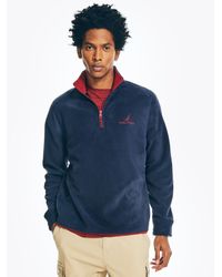 Nautica - Quarter Zip Nautex Fleece Pullover - Lyst