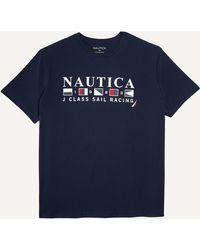 Nautica - Big & Tall Sustainably Crafted Sail Racing Graphic T-shirt - Lyst