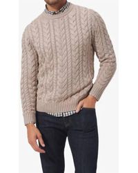 Mizzen+Main - Redford Cable Knit Sweater - Lyst