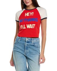Mother - Denim The Itty Bitty Concert Ringer T-shirt - Lyst