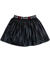 EMC - Girl's Pleated Faux Leather Skirt - Lyst