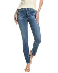 AG Jeans - Mari Extended Bluebell High-rise Slim Straight Jean - Lyst