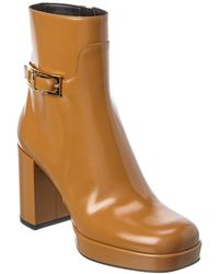 Sergio Rossi - Nora Leather Platform Boot - Lyst