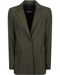 Patrizia Pepe - Tailored Single-Breasted Blazer With Notch Lapel And Structured Shoulders - Lyst