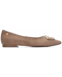Xti - Suede Ballet Flats - Lyst