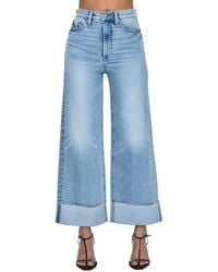 Pistola - Lana Crop Snowcat Wide Leg Jean - Lyst