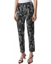 Joseph Ribkoff - Sketch Print Pull On Cropped Pants - Lyst