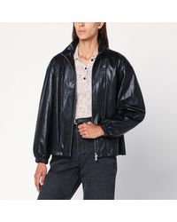 DUNST - Faux Leather Zip Jacket - Lyst