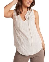 Bella Dahl - Sleeveless Shirred Neck Pullover - Lyst