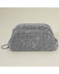 Fashnzfab - Mesh Bling Rhinestone Evening Clutch Bag Crossbody Bag - Lyst