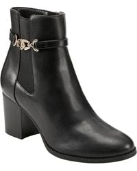 Bandolino - Faux Leather Side Zip Ankle Boots - Lyst