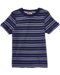 Scotch & Soda - Relaxed-Fit Yarn-Dyed Linen-Blend T-Shirt - Lyst