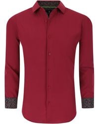 Tom Baine - Slim Fit Performance Long Sleeve Solid Button Down - Lyst