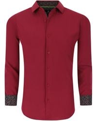 Tom Baine - Slim Fit Performance Long Sleeve Solid Button Down - Lyst