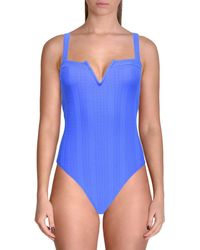 L*Space - Cha Cha Cut-out Ribbed One-piece Swimsuit - Lyst