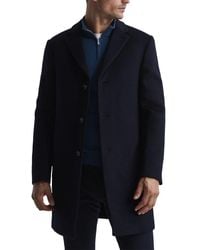 Reiss - Gable Wool-Blend Epsom Overcoat - Lyst