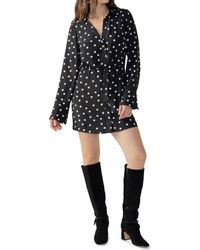 Sanctuary - Modern Polka Dot Shirt Dress - Lyst