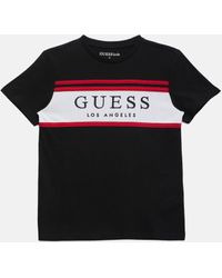 Guess - Eco Rickinson Striped Logo Tee (7-16) - Lyst