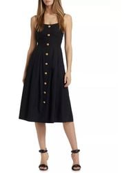 L'Agence - Esmeralda Sleeveless Midi Dress - Lyst