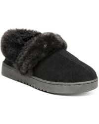 Style & Co. - Faux Fur Lined Suede Bootie Slippers - Lyst