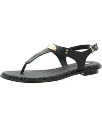 MICHAEL Michael Kors - Faux Leather Embellished Slingback Sandals - Lyst