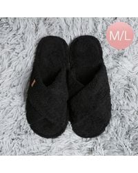 Fashnzfab - Solid Criss Cross Soft Home Indoor Floor Slippers - Lyst