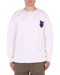 MM6 by Maison Martin Margiela - Maison Margiela Bird Embroidered Long Sleeve Shirt, Brand Size 52 (Us - Lyst