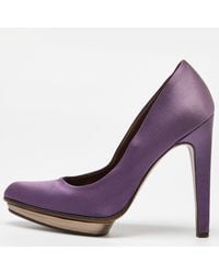 Marni - Satin Platform Pumps - Lyst