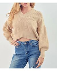 ..,merci - Cropped Ribbed-knit Sweater - Lyst
