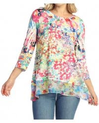 Jess & Jane - Chiffon Hem Top - Lyst