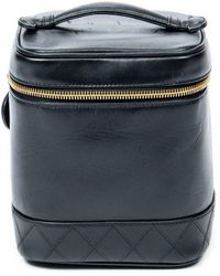 Chanel Cc Tall Vanity Case in Black Lyst