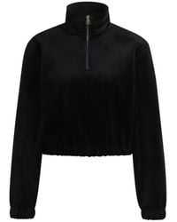 HUGO - Relaxed-Fit Zip-Neck Sweatshirt - Lyst