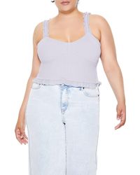 Forever 21 - Plus Size Ruffle Sweater-Knit Cami - Lyst