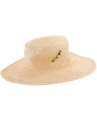 Van Palma - Alba Straw Large Brim Sun Hat - Lyst