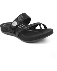Aetrex - Izzy Adjustable Slide Sandal - Lyst