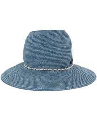Maison Michel - Ladies Denim Virginie Fedora Hat - Lyst