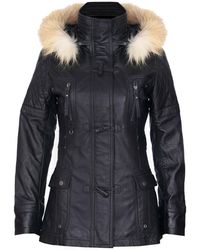 Infinity Leather - Quilted Hooded Parka Jacket-Northampton - Lyst