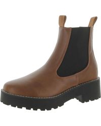 French Connection - Mia Faux Leather Chelsea Boots - Lyst