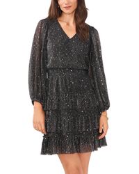 Vince Camuto - Metallic Knee Cocktail And Party Dress - Lyst