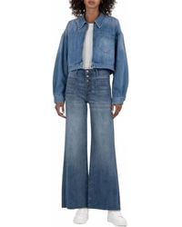 Kut From The Kloth - Luna Oversized Crop Jacket - Lyst