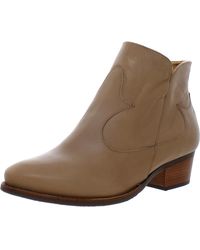 Walking Cradles - Georgia Leather Stacked Heel Ankle Boots - Lyst