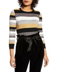 Halogen® - X Atlantic-Pacific Neck Striped Sweater - Lyst