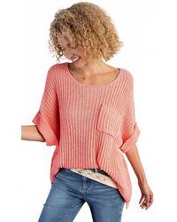Easel - Hadley Oversized Knit Top - Lyst