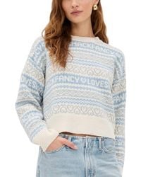 LoveShackFancy - Emberly Wool Fair Isle Pullover - Lyst