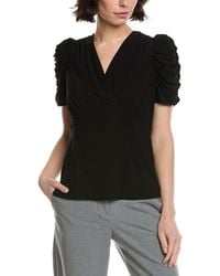 Cece - Puff V-Neck Top - Lyst