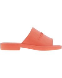 Ferragamo - Ferragamo Giuneva Logo Embossed Slides, Size 9 - Lyst