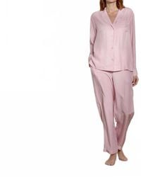The Sleep Code - Washable Silk Long Pj Set - Lyst