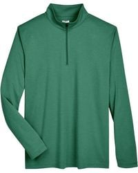 Team 365 - Zone Sonic Heather Performance Quarter-Zip Pullover - Lyst