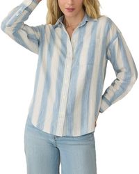 Faherty - Tried & True Chambray Linen-Blend Shirt - Lyst