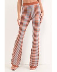 Pretty Garbage - Ezra Texture Knit Flare Pant - Lyst
